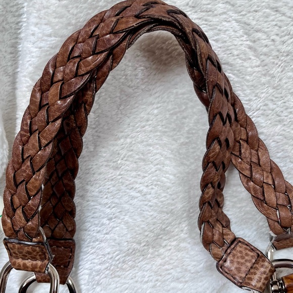 Auth GUCCI Bamboo GG Canvas Tote Bag Beige Brown Leather 232947 Used - Picture 12 of 16